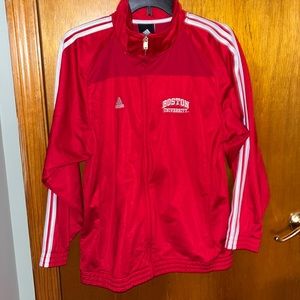 Red Adidas Boston University Track Jacket